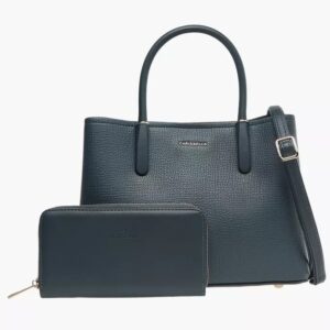 CB001- Chrisbella Textured Tote Bag with Wallet