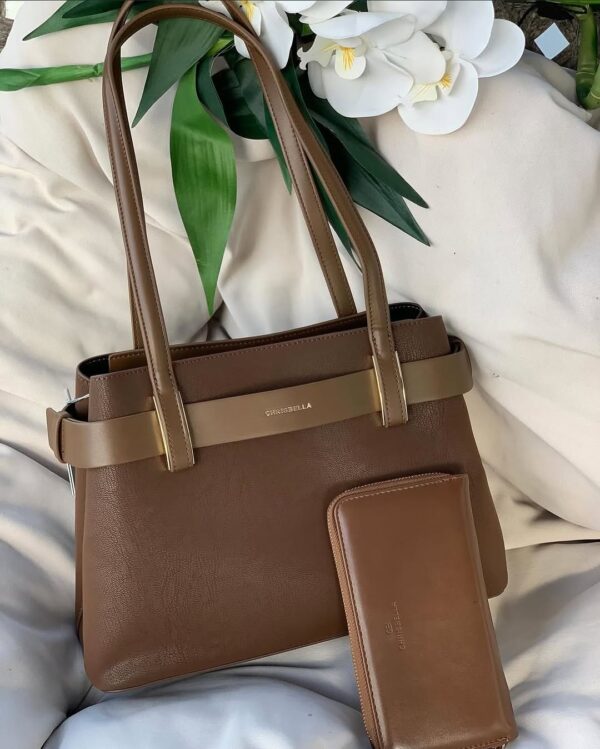 CB006 ChrisBella Leather Long Strap with Wallet - Image 6