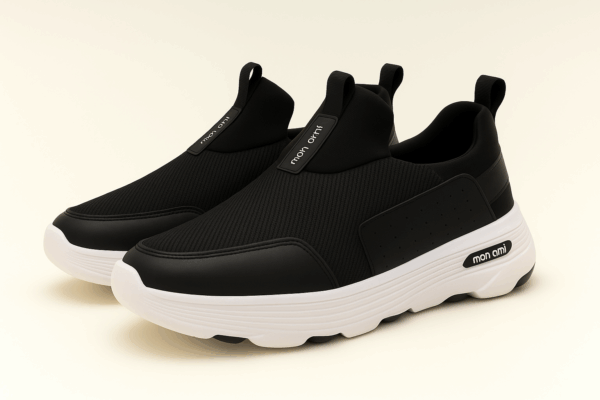 MON AMI – ITALIAN DESIGN MI-MF003-BLACK MENS CASUAL SHOES