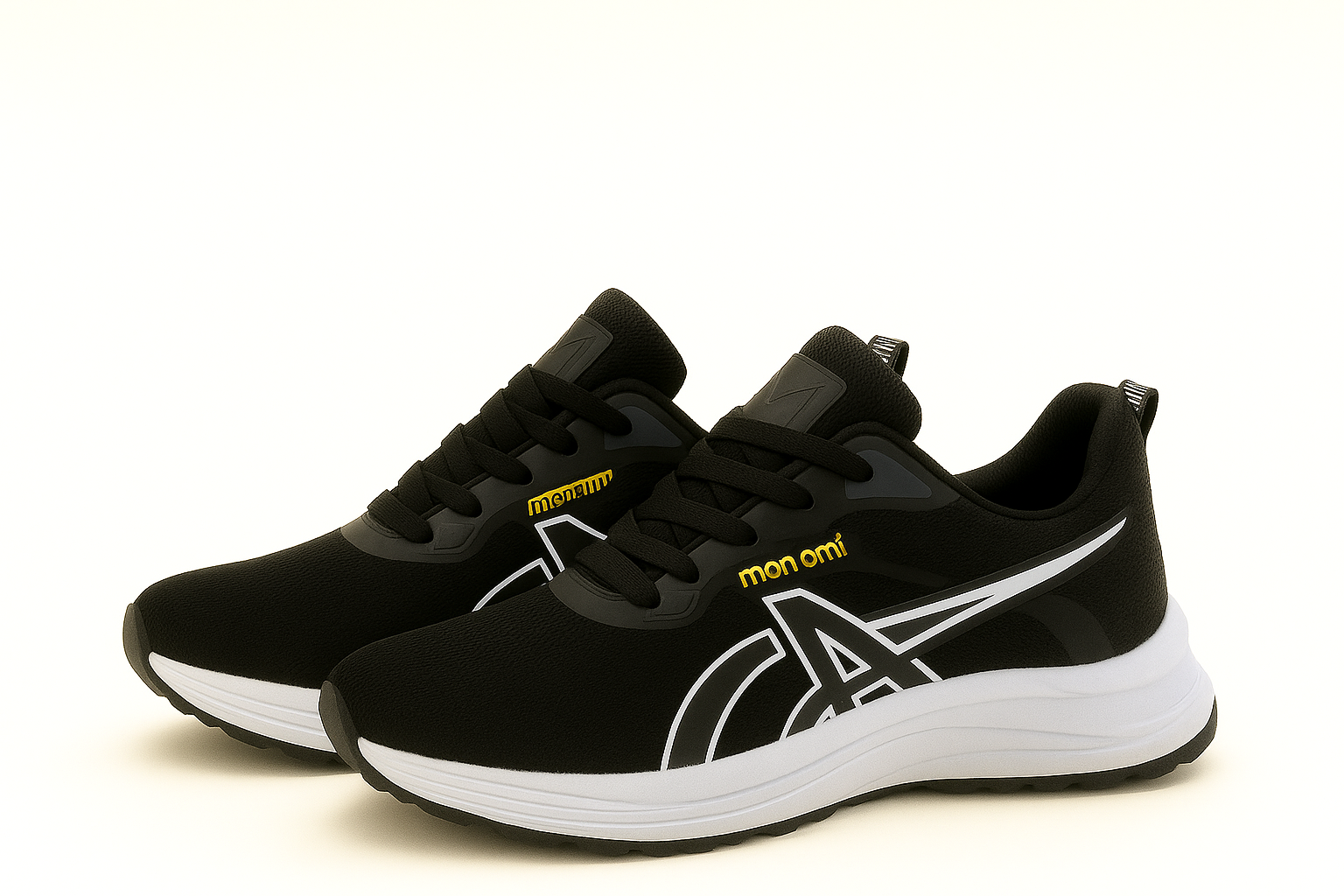 MON AMI ITALIAN DESIGNMI-WF002-BLACK CASUAL OUTDOOR SHOES - Image 4