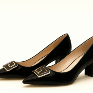 SD.FELANO MI-WF004 Women Pointed Toe Textured Decor High Heel Shoes