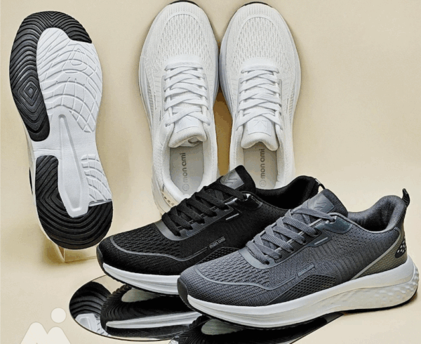 MON AMI – ITALIAN DESIGN MI-MF004 BLACK RUNNING SHOES - Image 3