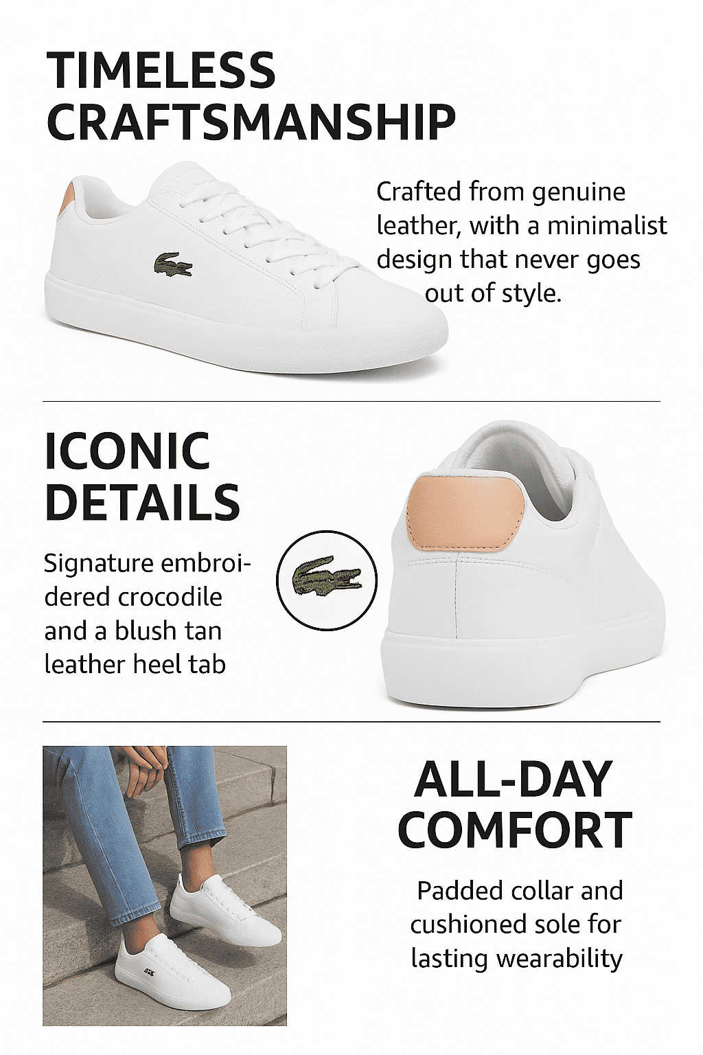 LACOSTE Women's Lerond Set Sneakers - Image 5