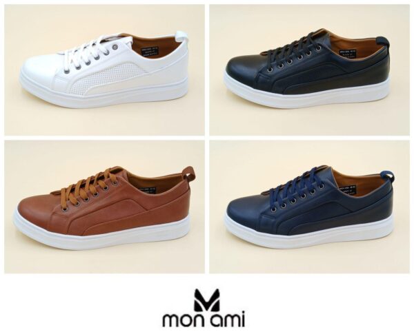 MON AMI – ITALIAN DESIGN MI-MF002 Men Sneakers | Lace-Up Low Top Loafer - Image 9