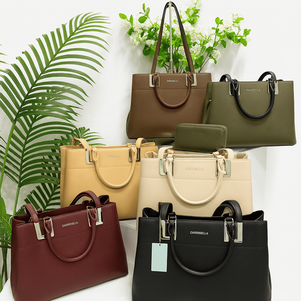 CB033-CHRISBELLA Structured Tote Bag with Wallet