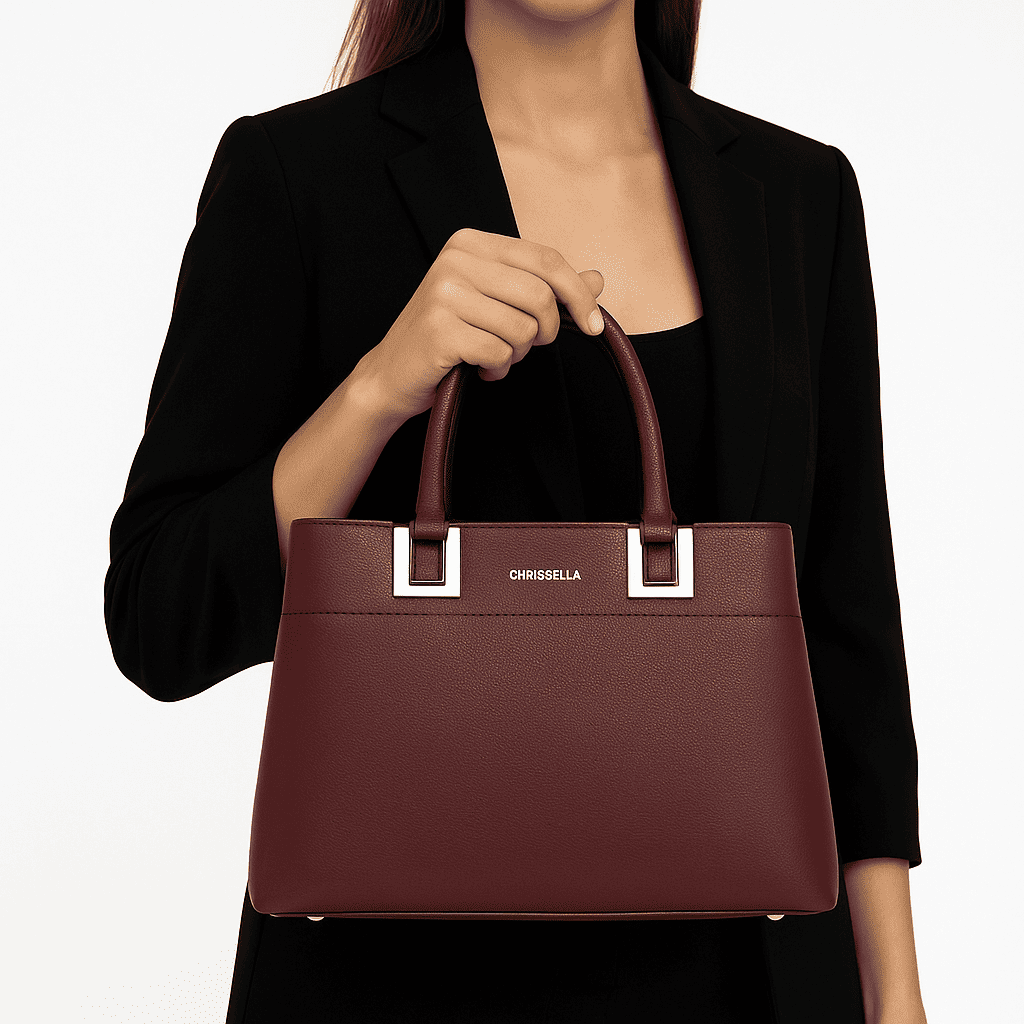 CB033-CHRISBELLA Structured Tote Bag with Wallet - Image 4