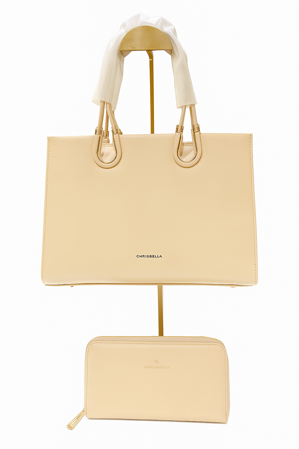 CB008 ChrisBella Leather Handbag with Wallet