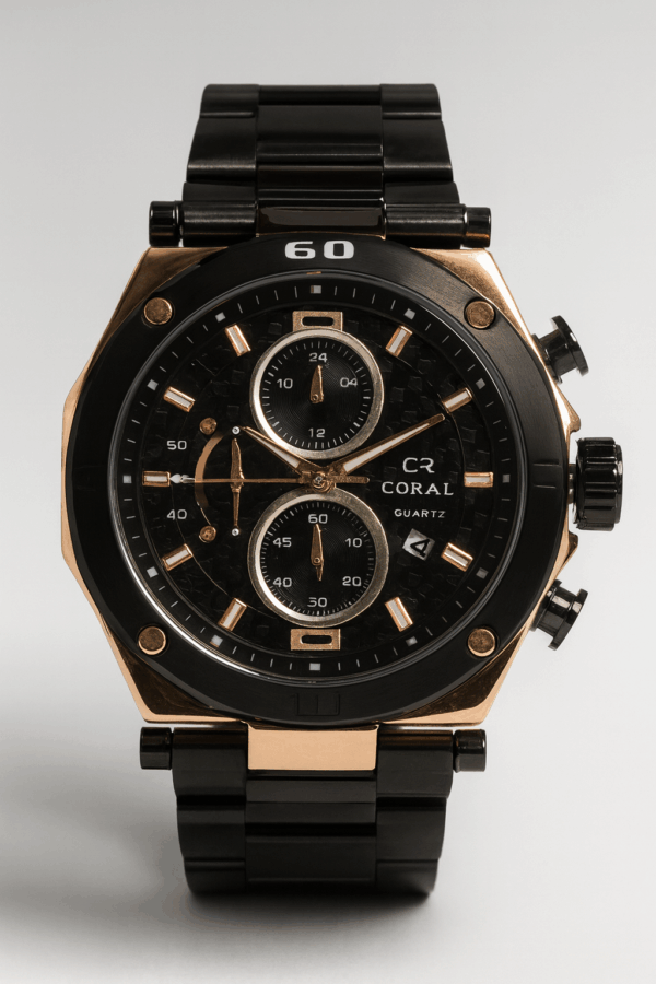 CORAL9- CORAL Menâ€™s Luxury Chronograph Quartz Watch