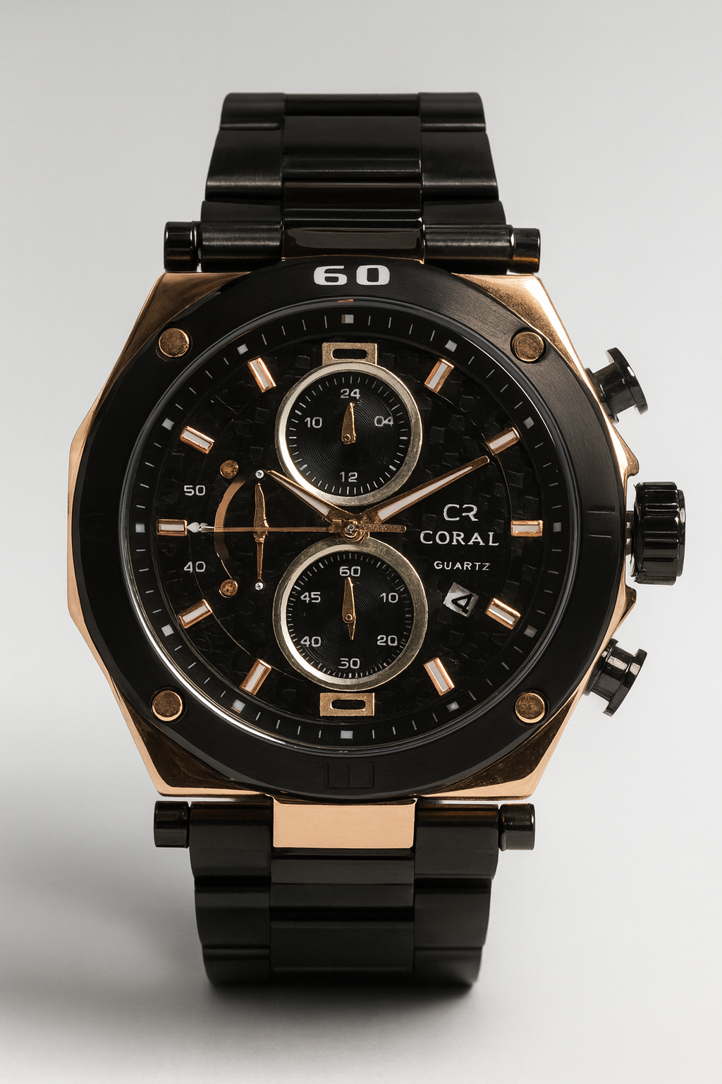 CORAL9- CORAL Men’s Luxury Chronograph Quartz Watch