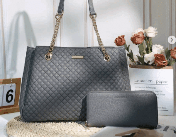 CB045-CHRISBELLA Quilted Shoulder Bag - Image 5