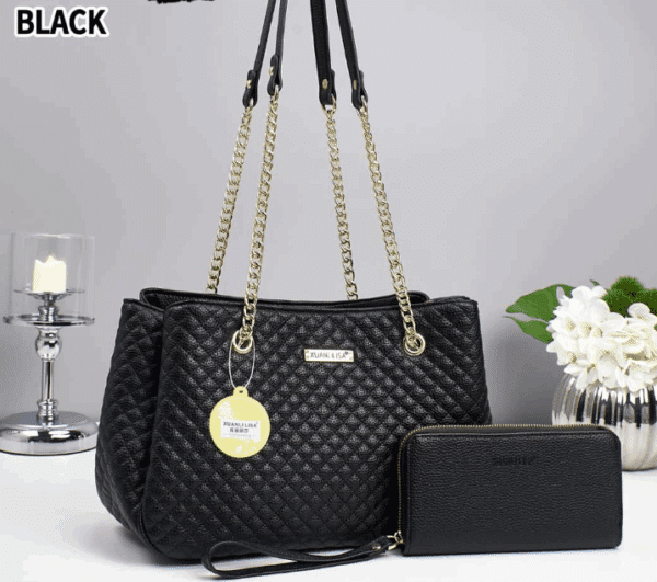 CB045-CHRISBELLA Quilted Shoulder Bag - Image 6