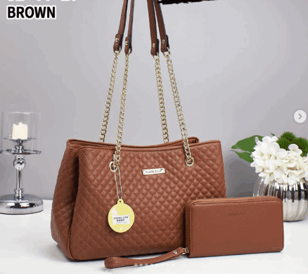 CB045-CHRISBELLA Quilted Shoulder Bag - Image 7