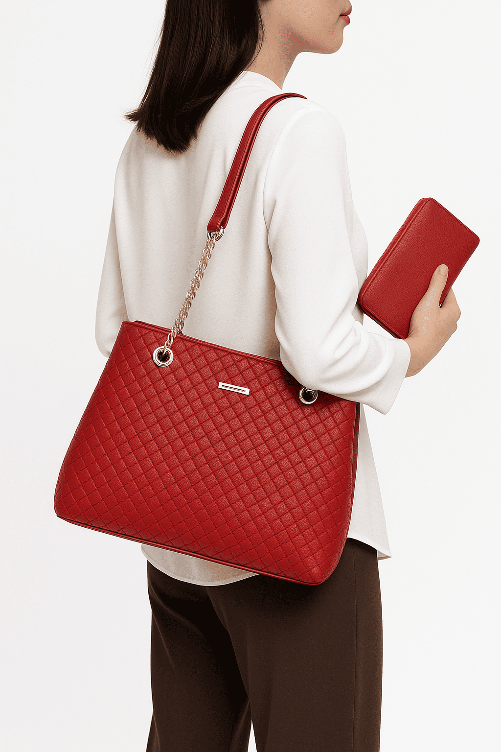 CB045-CHRISBELLA Quilted Shoulder Bag