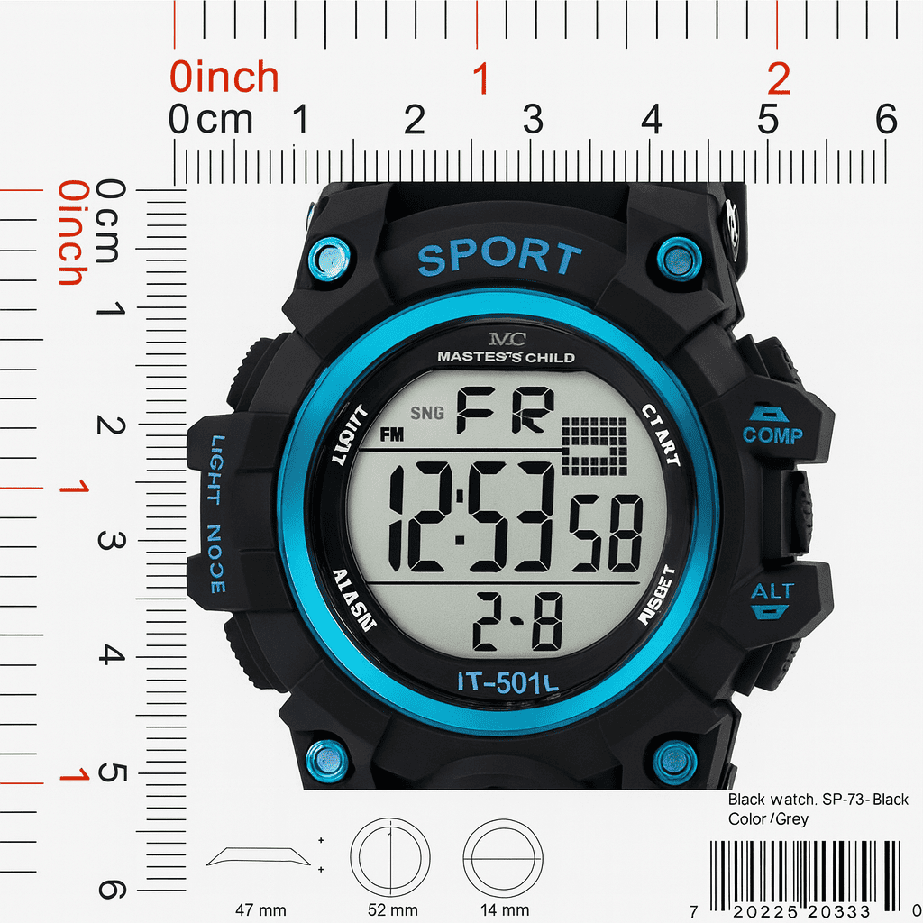 KW002-Kids Sports Watch, Multi Function - Image 4