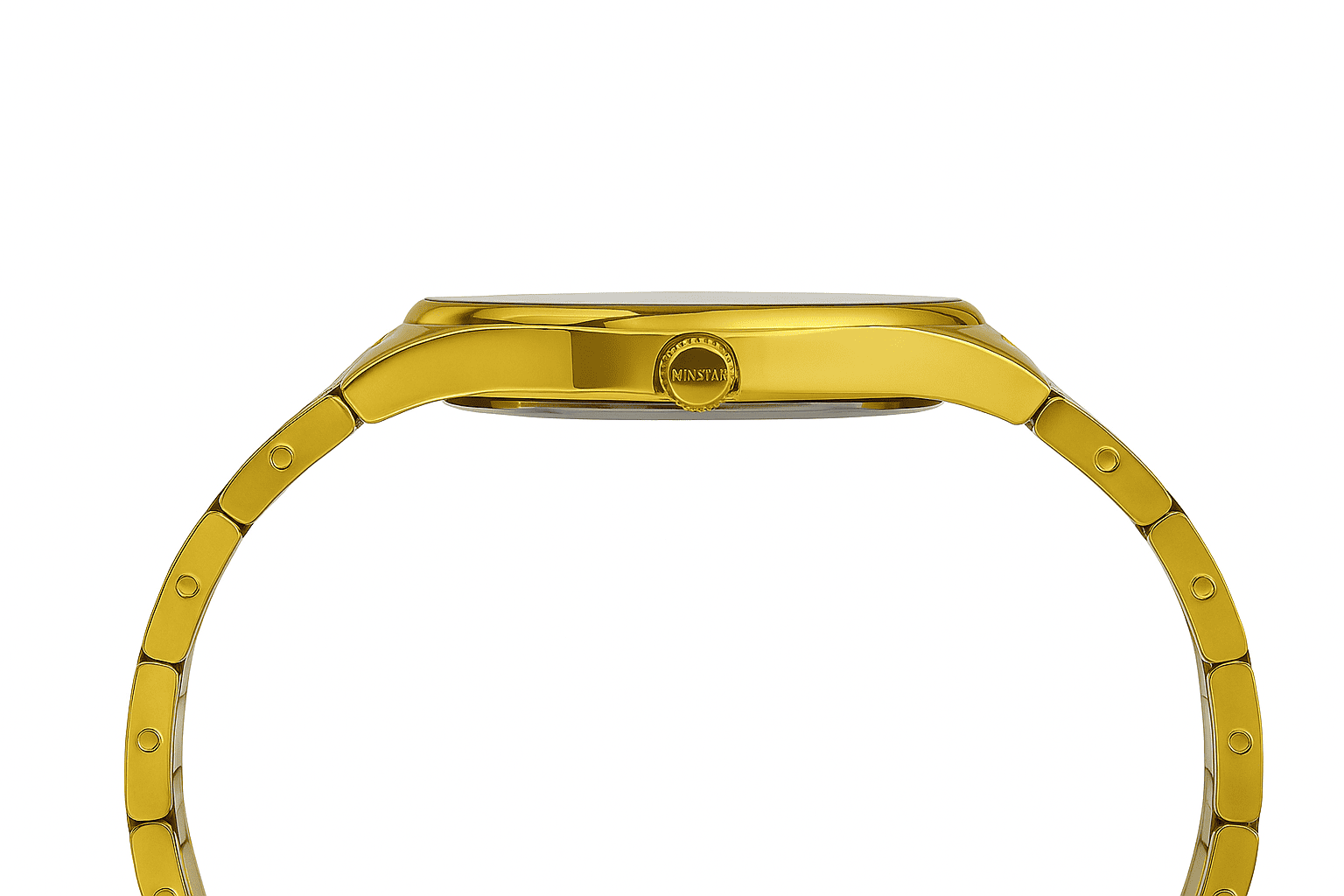 MWS002-WINSTAR MEN GOLD WATCH - Image 3