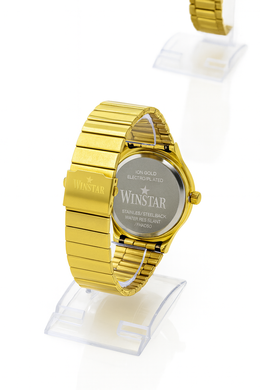 MWS002-WINSTAR MEN GOLD WATCH - Image 6