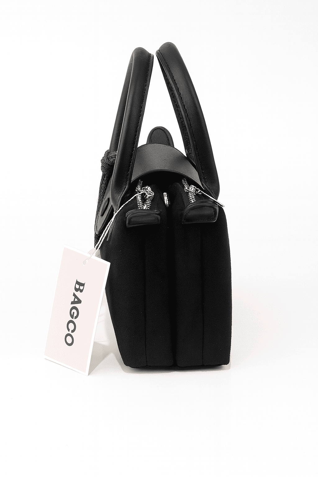 CB060-Suede Mini Tote Handbag - Image 6