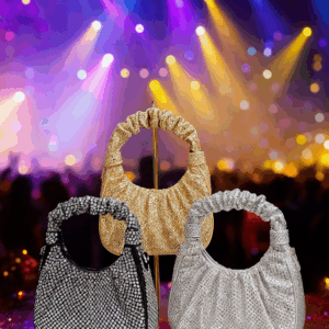 CB061-Premium Sparkling Ruched-Handle Party Bag Collection,