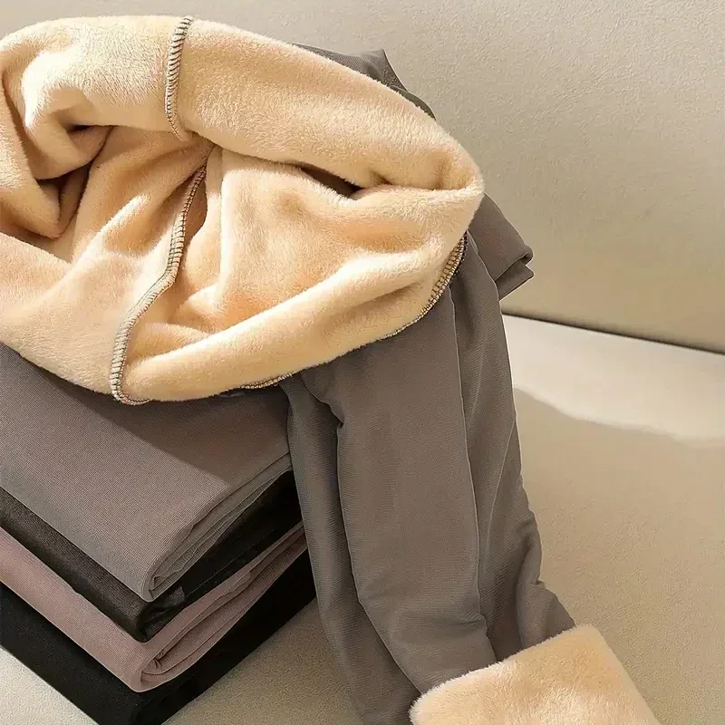 WU573-Winter Warm Fleece Lined Tights Pantyhose WomEN - Image 2