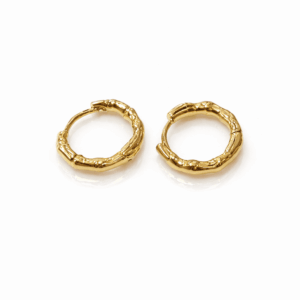 ZUPE004-14K Gold Plated Hoop Earrings Set for Women