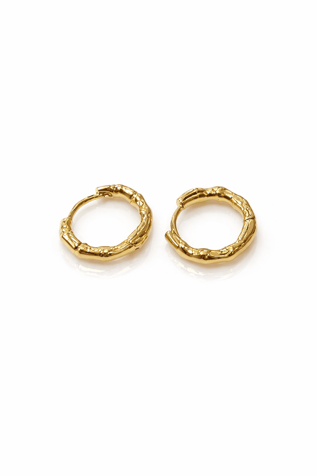 ZUPE004-14K Gold Plated Hoop Earrings Set for Women - Image 3