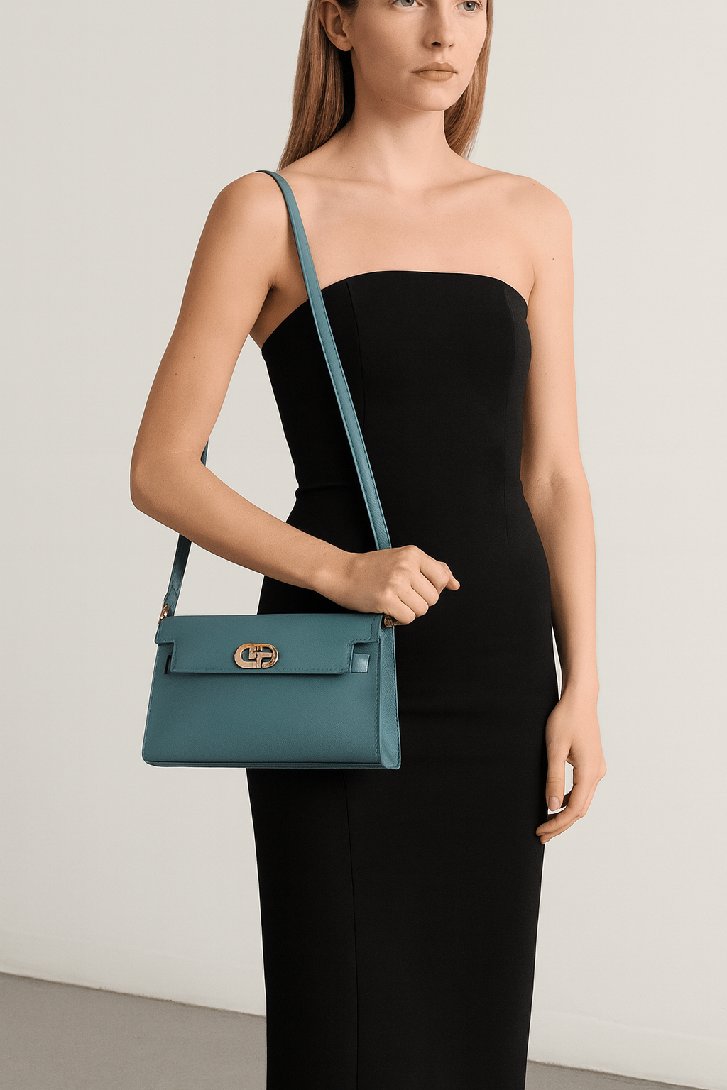 CB051-CHRISBELLA Women’s Elegant Structured Shoulder Bag