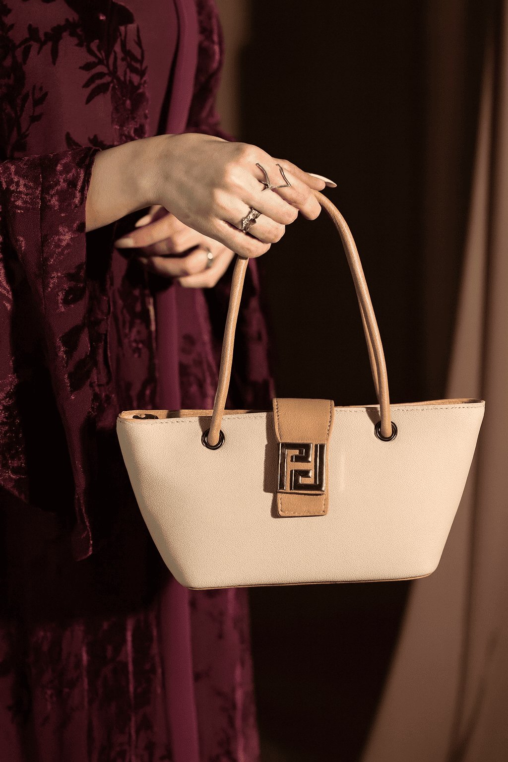 CB050-BAGCO Women’s Premium Faux-Leather Mini Tote Bag - Image 10