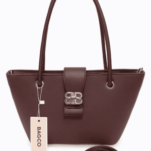 CB050-BAGCO Women’s Premium Faux-Leather Mini Tote Bag
