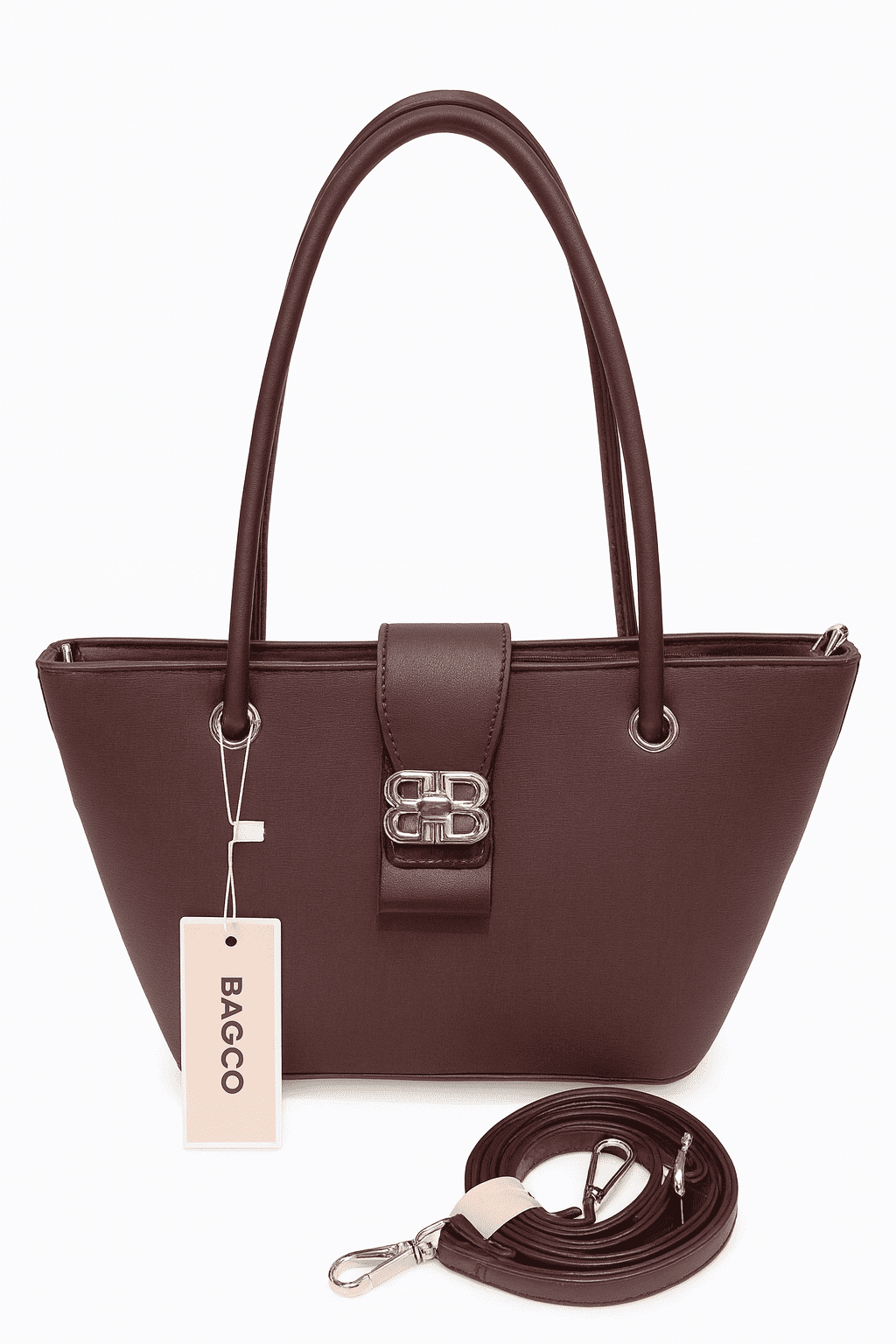 CB050-BAGCO Women’s Premium Faux-Leather Mini Tote Bag - Image 11
