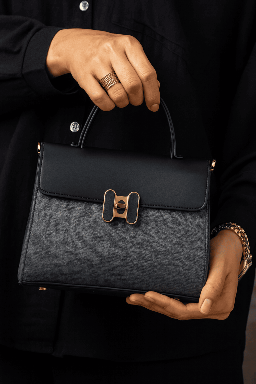 CB053-BAGCO Elegant Top-Handle Hand Bag - Image 8