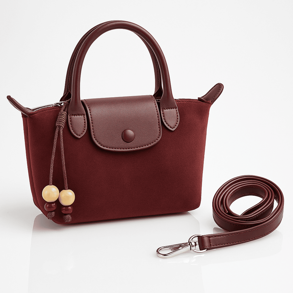 CB060-Suede Mini Tote Handbag - Image 11
