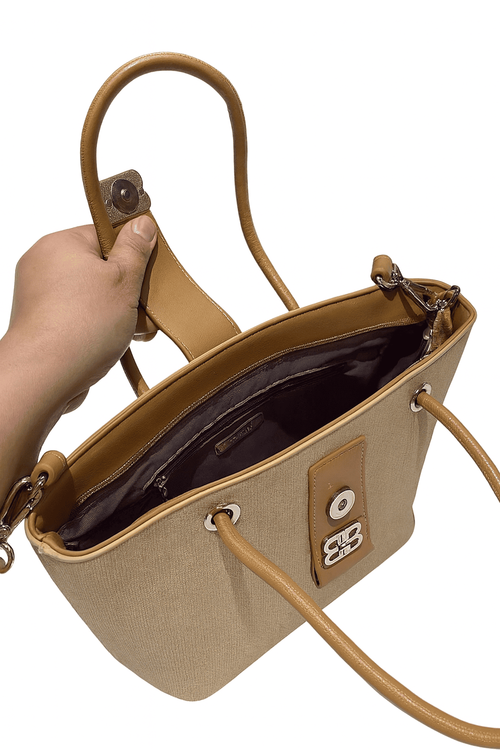 CB050-BAGCO Women’s Premium Faux-Leather Mini Tote Bag - Image 4