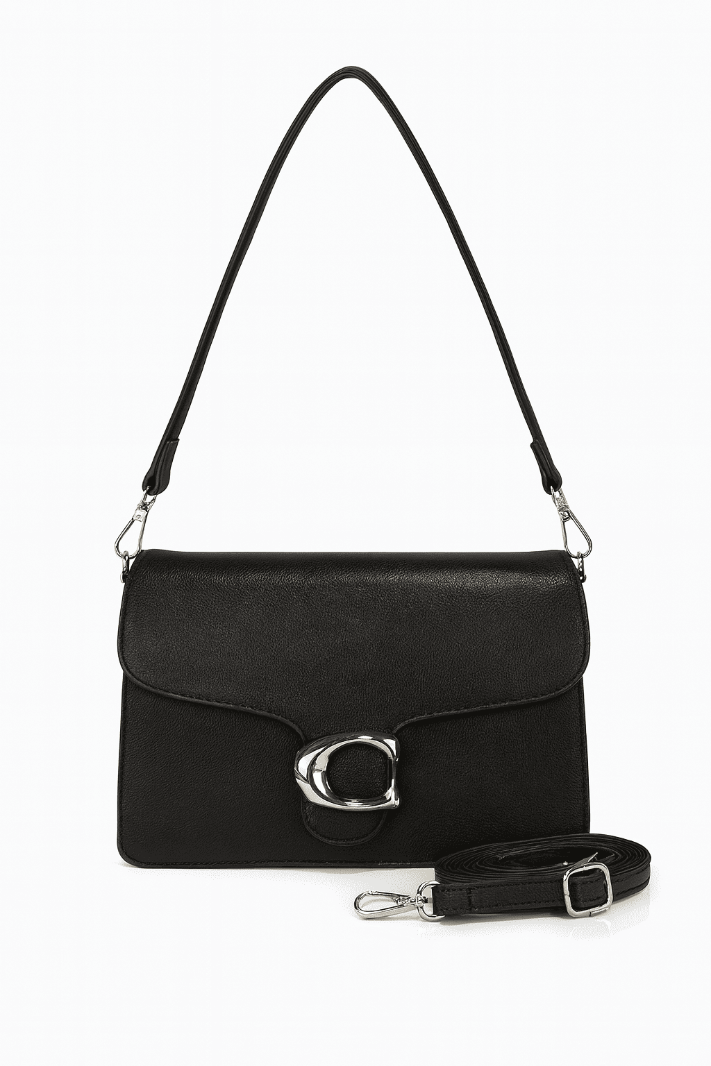 CB054-Women’s Classic Black Shoulder Bag - Image 12