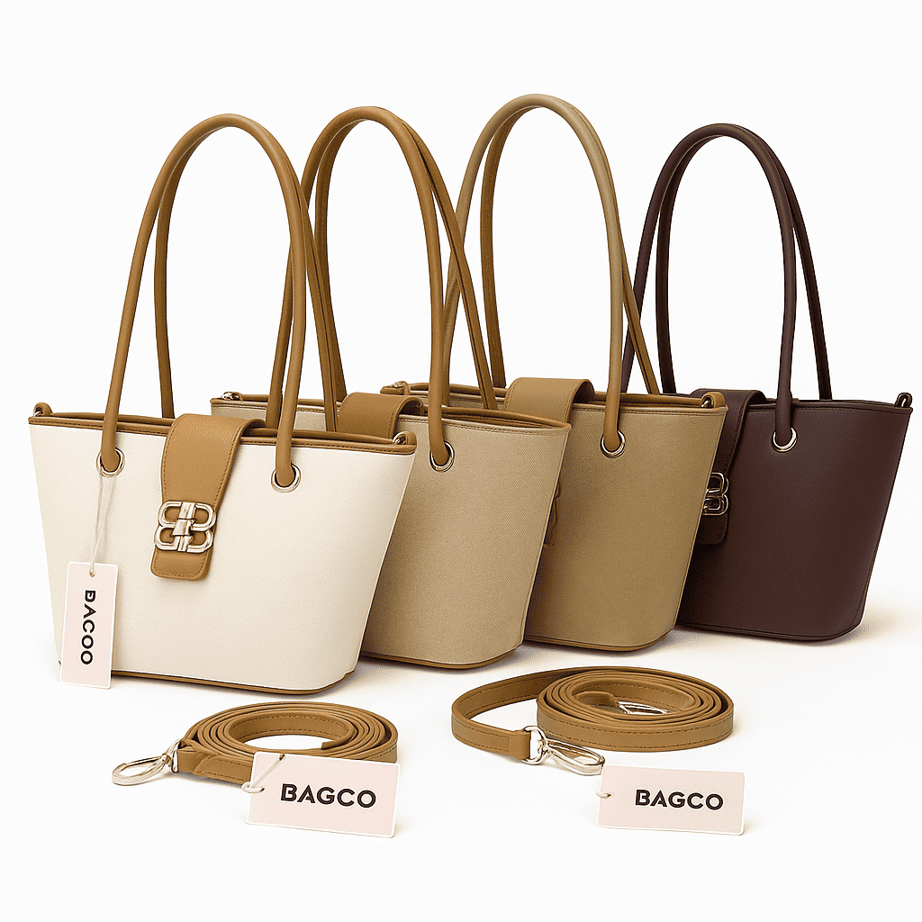 CB050-BAGCO Women’s Premium Faux-Leather Mini Tote Bag