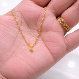 XP015-Gold Rope Chain Necklace