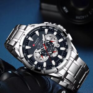 CURREN Luxury Brand Casual Chronograph Wristwatches for Mens {MW758}