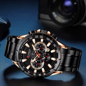 CURREN Luxury Brand Casual Chronograph Wristwatches for Mens {MW758}